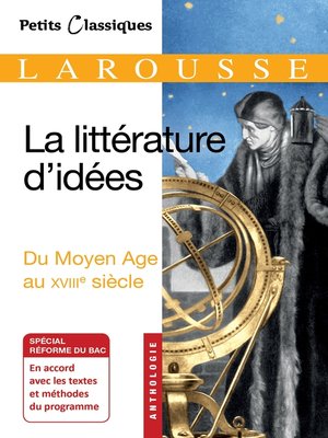 cover image of La littérature d'idées